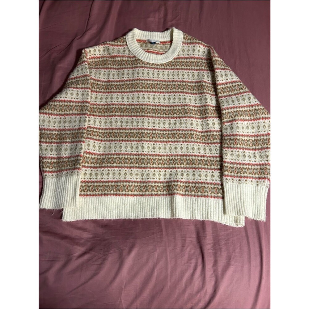American Eagle Patterned Crewneck Sweater Size M